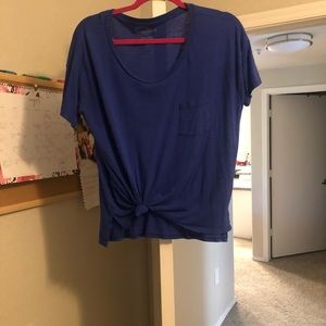 Blue short sleeve shirt